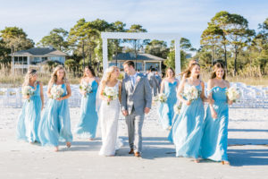 table settings at Beach Wedding in Hilton Head, SC