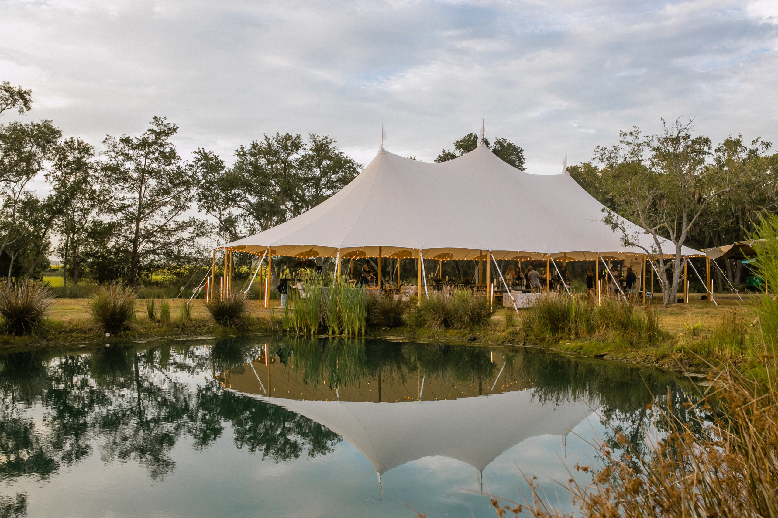 Outdoor Venue with Tent set up photography by Lisa Staff Photography
