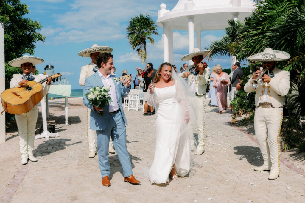 Beautiful destination wedding on the water in Mexico
