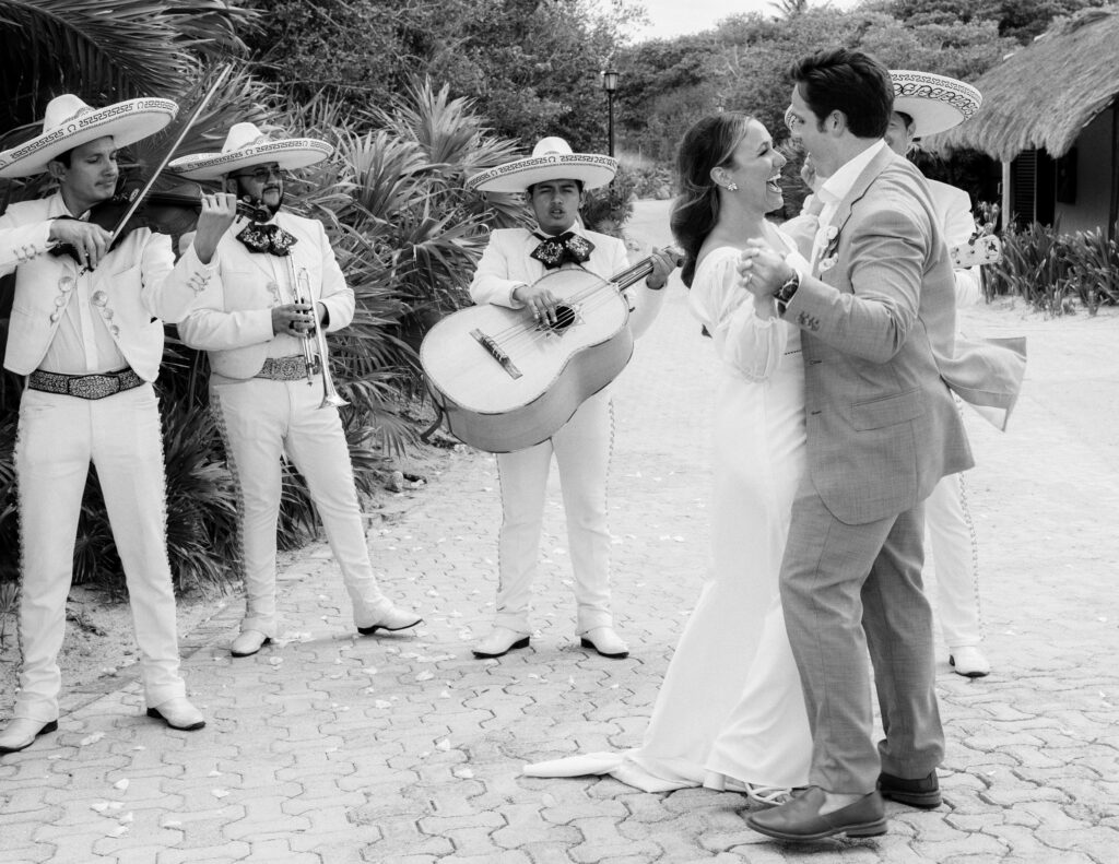 Destination photographer at Mexico wedding on the water