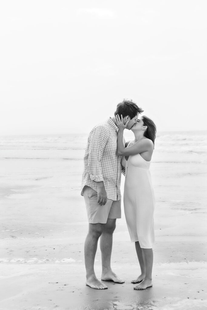 Marriage proposal on the beach in Hilton Head with a picnic set up