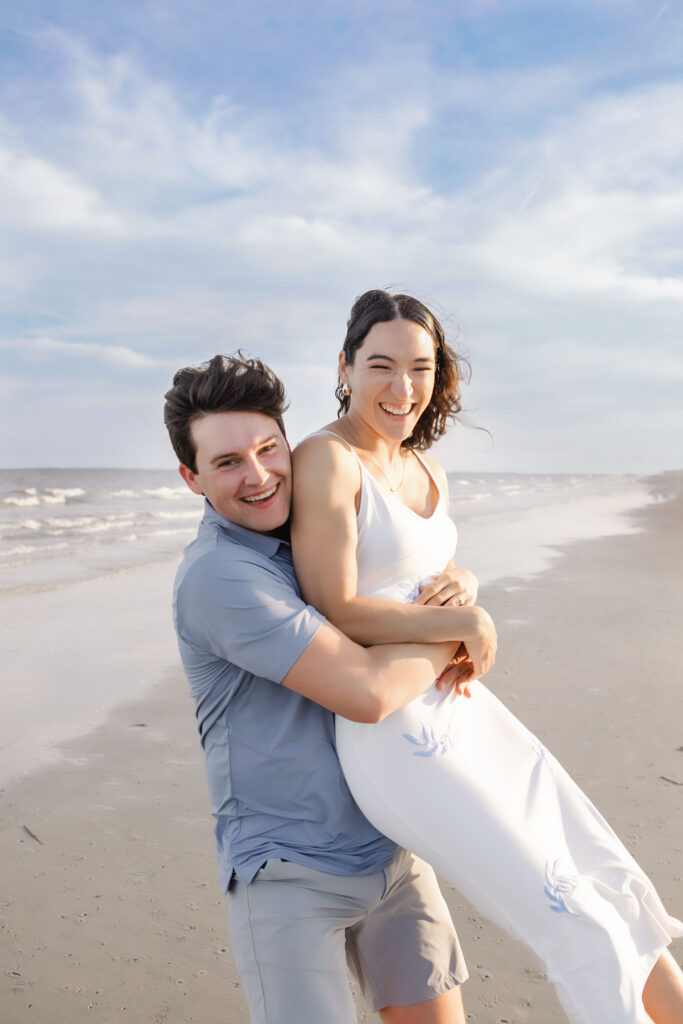 Marriage proposal on the beach on Hilton Head Island. She said YES!