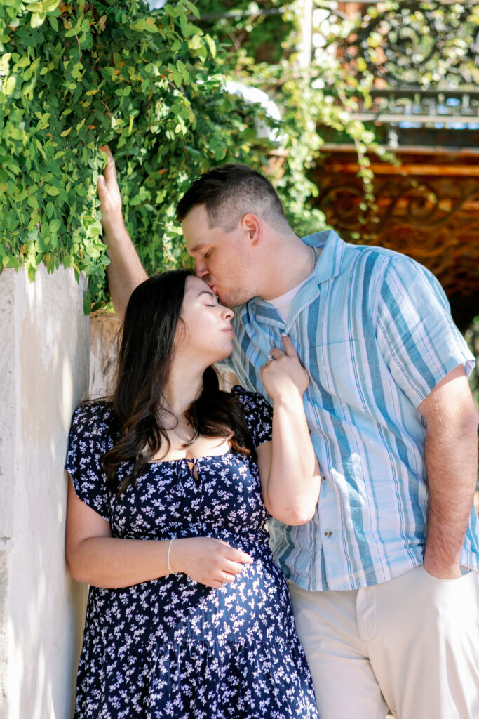 Marriage proposal captured by photographer Lisa Staff  at Forsyth Park, Savannah