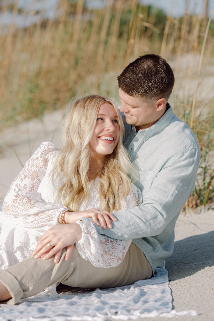 Surprise proposal photography in Hilton Head on the beach