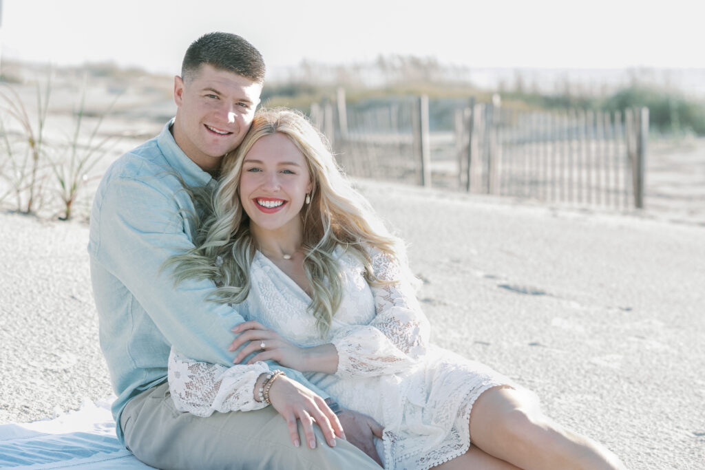 Surprise proposal photography in Hilton Head on the beach