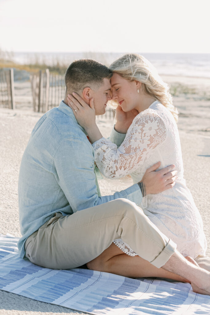 Surprise proposal photography in Hilton Head on the beach