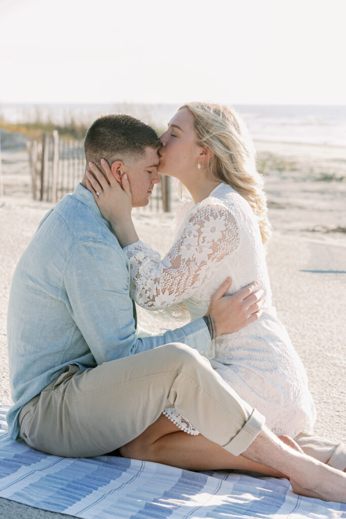 Surprise proposal photography in Hilton Head on the beach