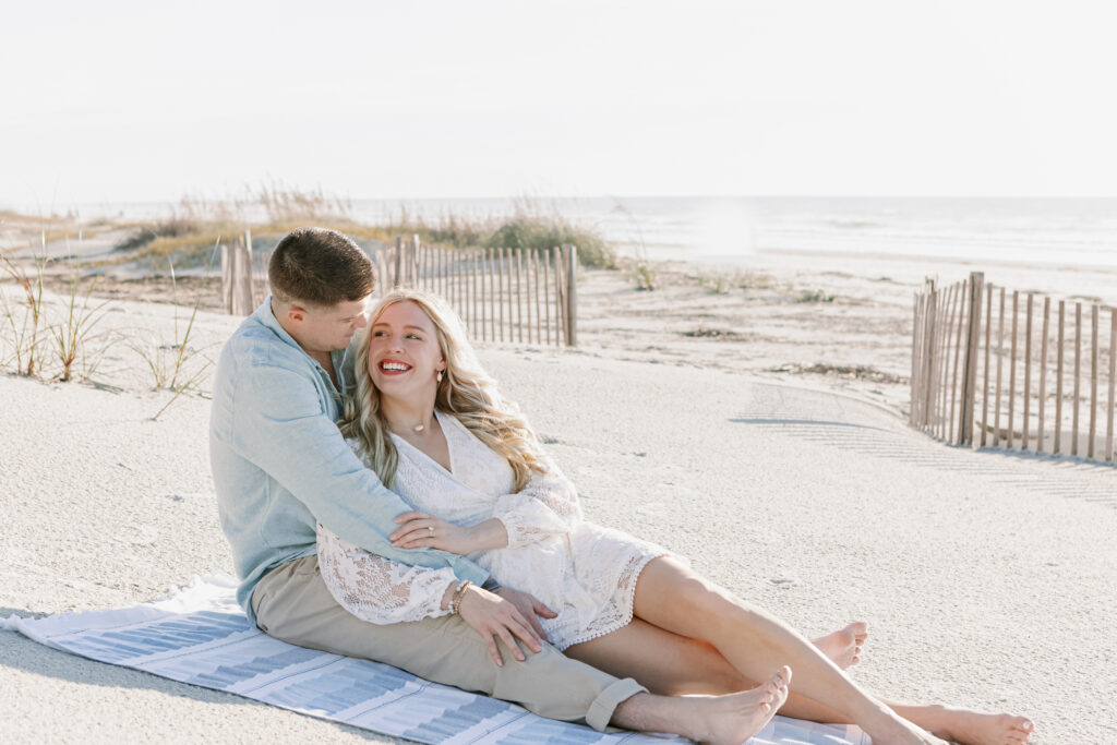 Surprise proposal photography in Hilton Head on the beach