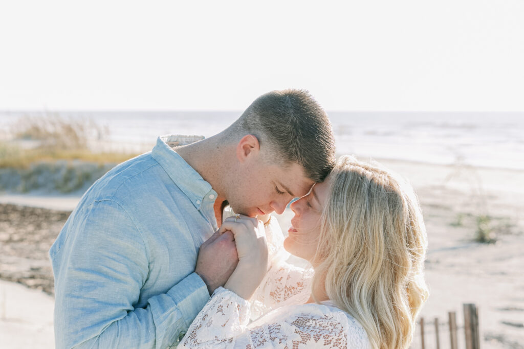 Surprise proposal photography in Hilton Head on the beach