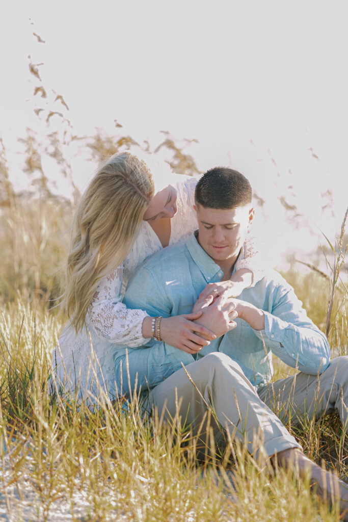 Surprise proposal photography in Hilton Head on the beach