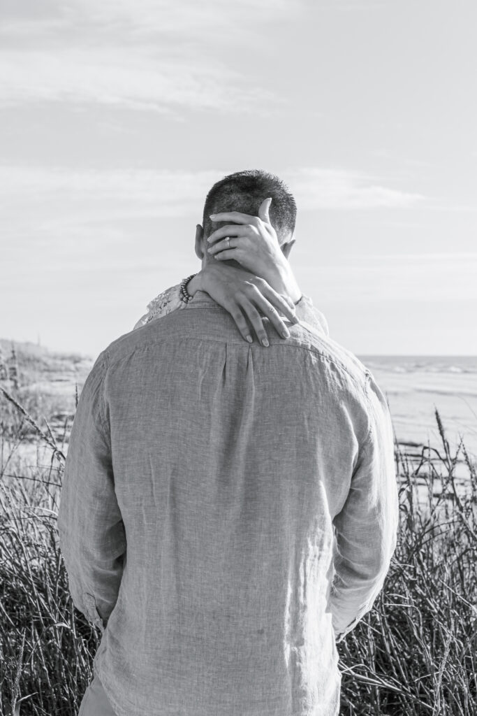 Surprise proposal photography in Hilton Head on the beach