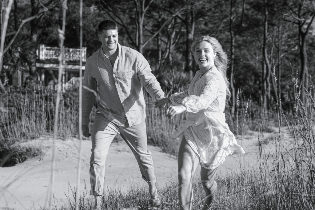 Surprise proposal photography in Hilton Head on the beach