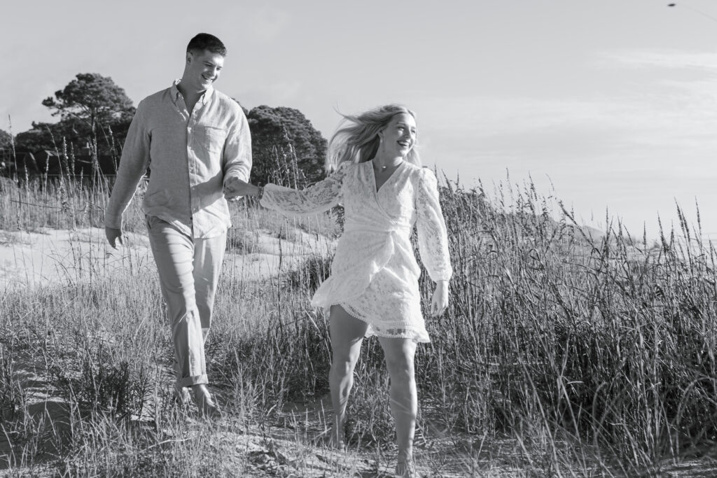 Surprise proposal photography in Hilton Head on the beach