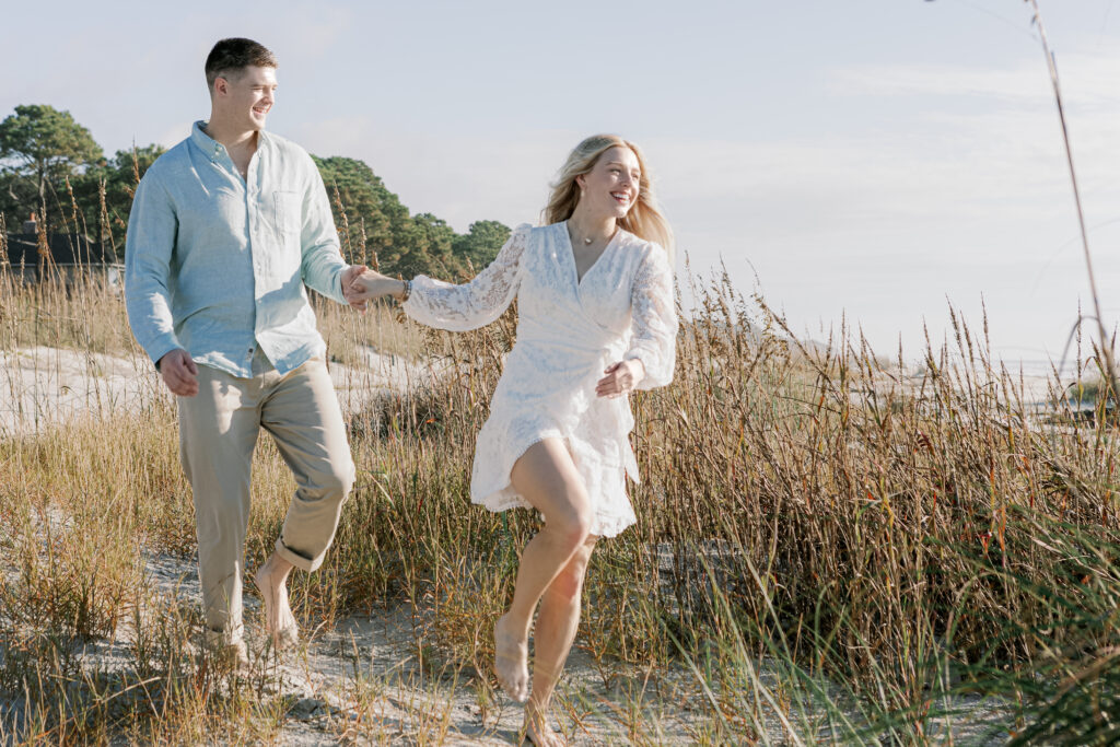 Surprise proposal photography in Hilton Head on the beach