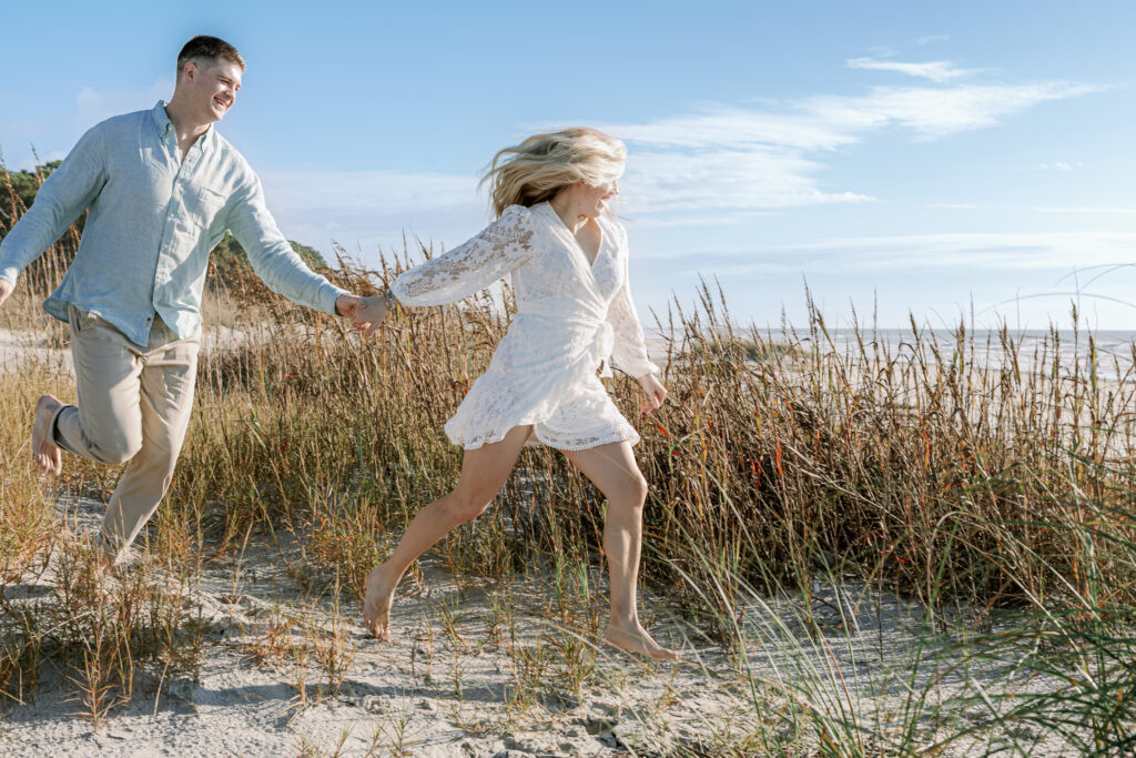 Surprise proposal photography in Hilton Head on the beach