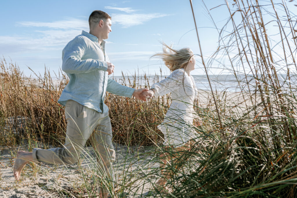 Surprise proposal photography in Hilton Head on the beach