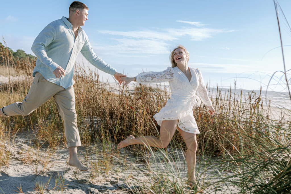 Surprise proposal photography in Hilton Head on the beach