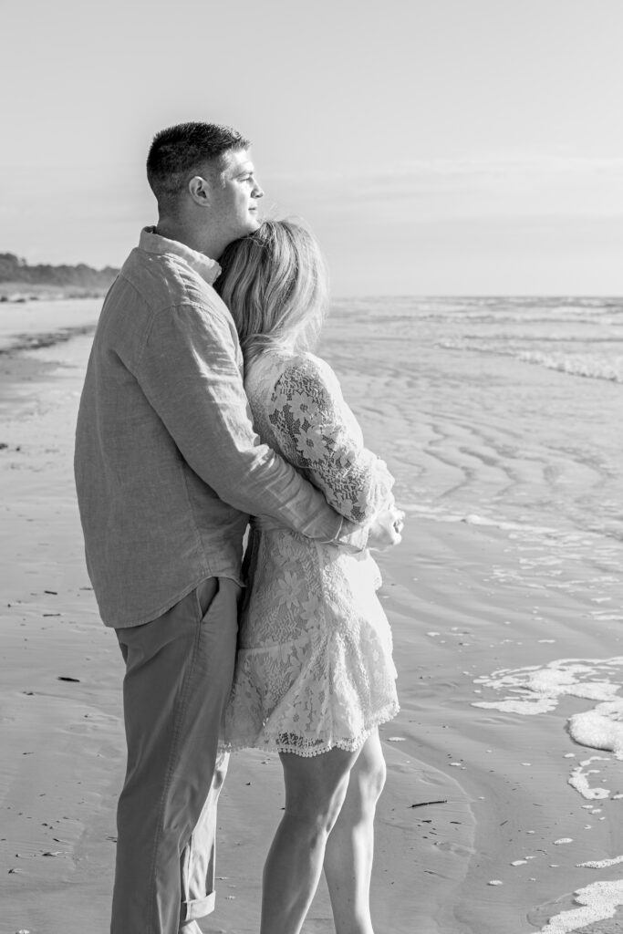 Surprise proposal photography in Hilton Head on the beach