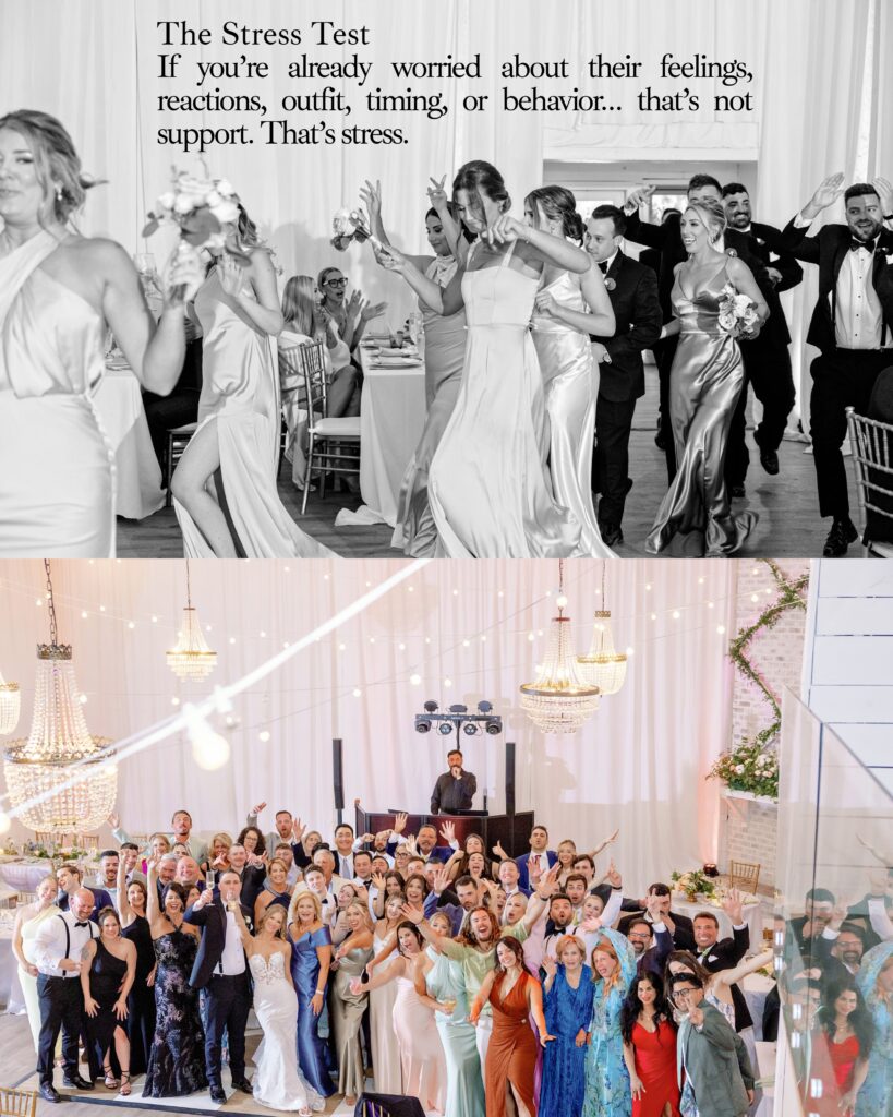 Wedding party entering the reception at Hewitt Oaks