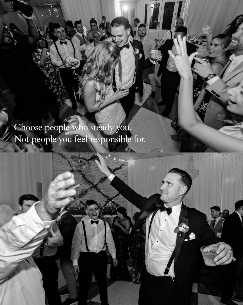 bride and groom dancing during their wedding reception at Hewitt Oaks